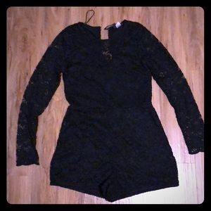 Black Lace Romper (H&M)